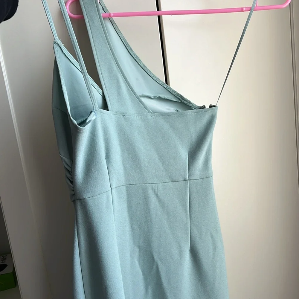 NWT Abercrombie Asymmetrical Ruched Maxi Dress